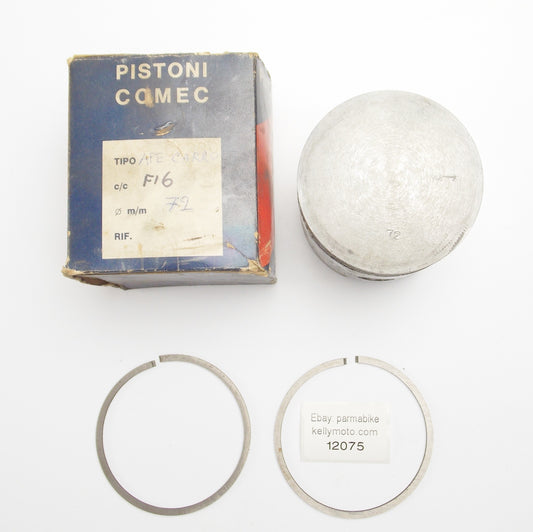 NOS COMEC PISTON+RING DIAMETER 72 mm APE CARRO TRUCK TRIKE THREE WHEELER PIAGGIO - MotoRaider
