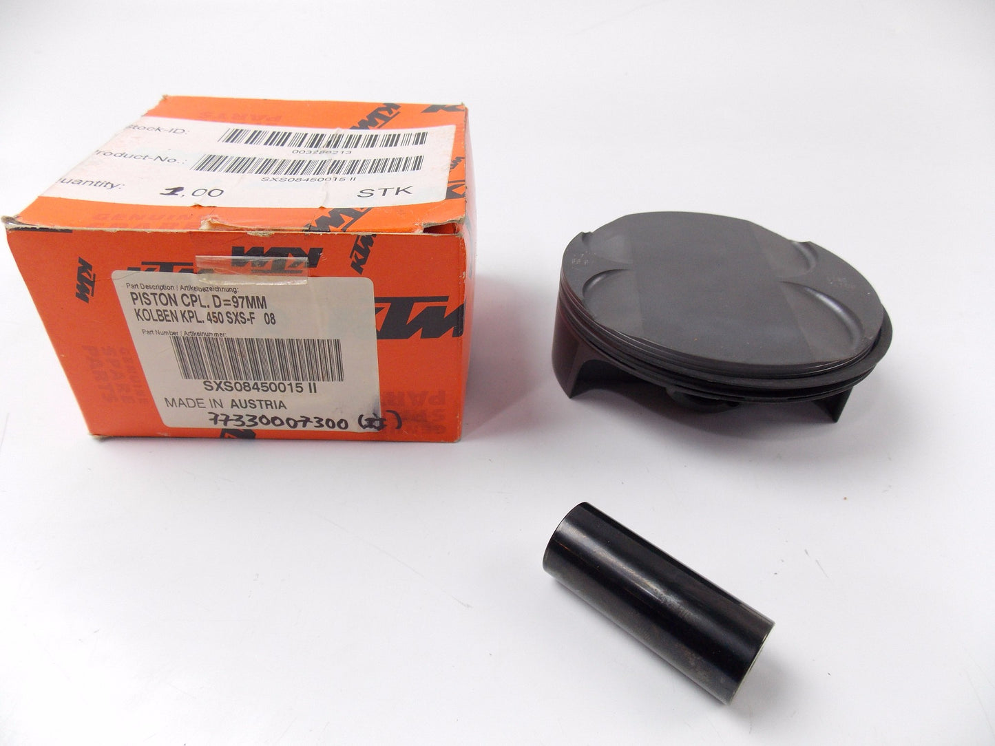 OEM KTM SX-F450 EXC-F450 PISTON SET 97mm 773.30.007.300 | SXS08450015 (II) - MotoRaider