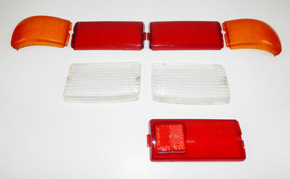 AUTOBIANCHI A111 FRONT / REAR RIGHT / LEFT TURN STOP LIGHT LENSES STARS /DARELLO - MotoRaider