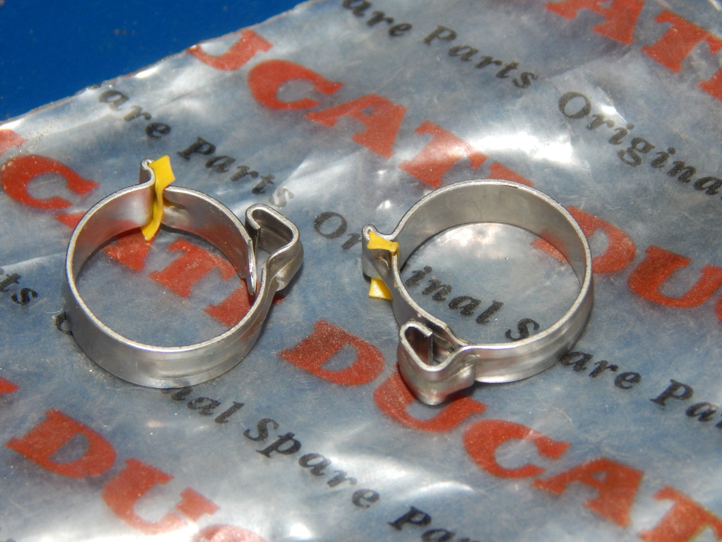 NOS DUCATI HOSE PIPE TUBE+CLAMPS L=200mm ID=6mm OD=13mm VINTAGE MONSTER PASO F1 - MotoRaider