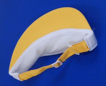 1990's BARDHAL OIL SUN VISOR YELLOW WHITE VINTAGE MOTORYCLE RACING 100% COTTON - MotoRaider