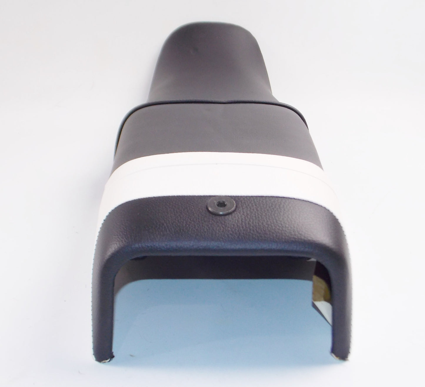 OEM LAVERDA 1984 125 LB SPORT SADDLE SEAT BLACK/WHITE TAIL 61201063 61 201 063 - MotoRaider