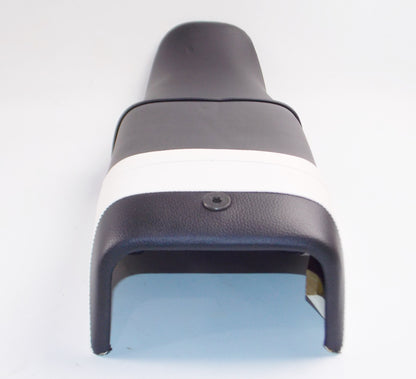 OEM LAVERDA 1984 125 LB SPORT SADDLE SEAT BLACK/WHITE TAIL 61201063 61 201 063 - MotoRaider