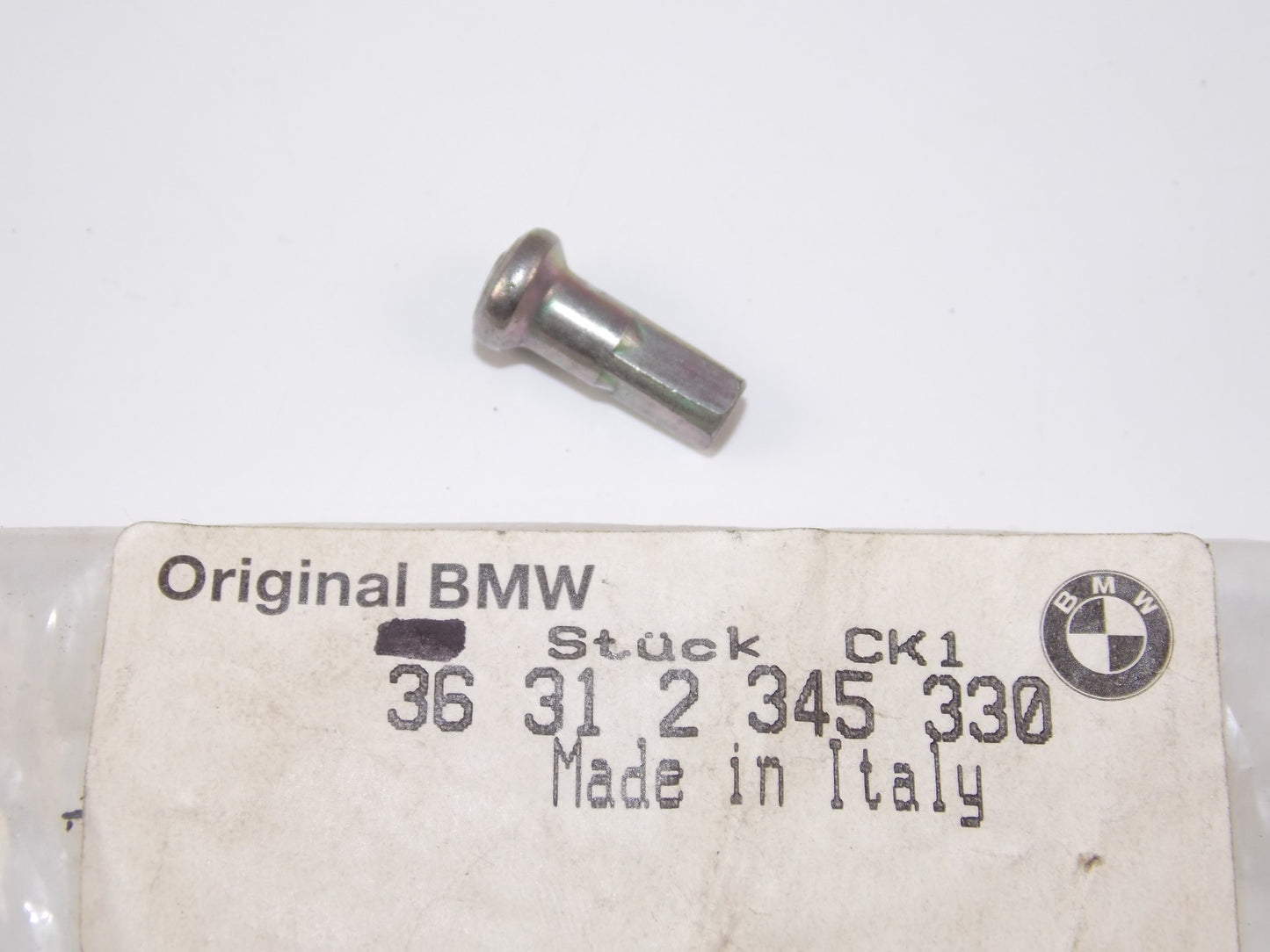 NOS OEM BMW 1997-2009 F650/G650 NIPPLE SPOKE WHEEL FRONT/REAR 36312345330 - MotoRaider
