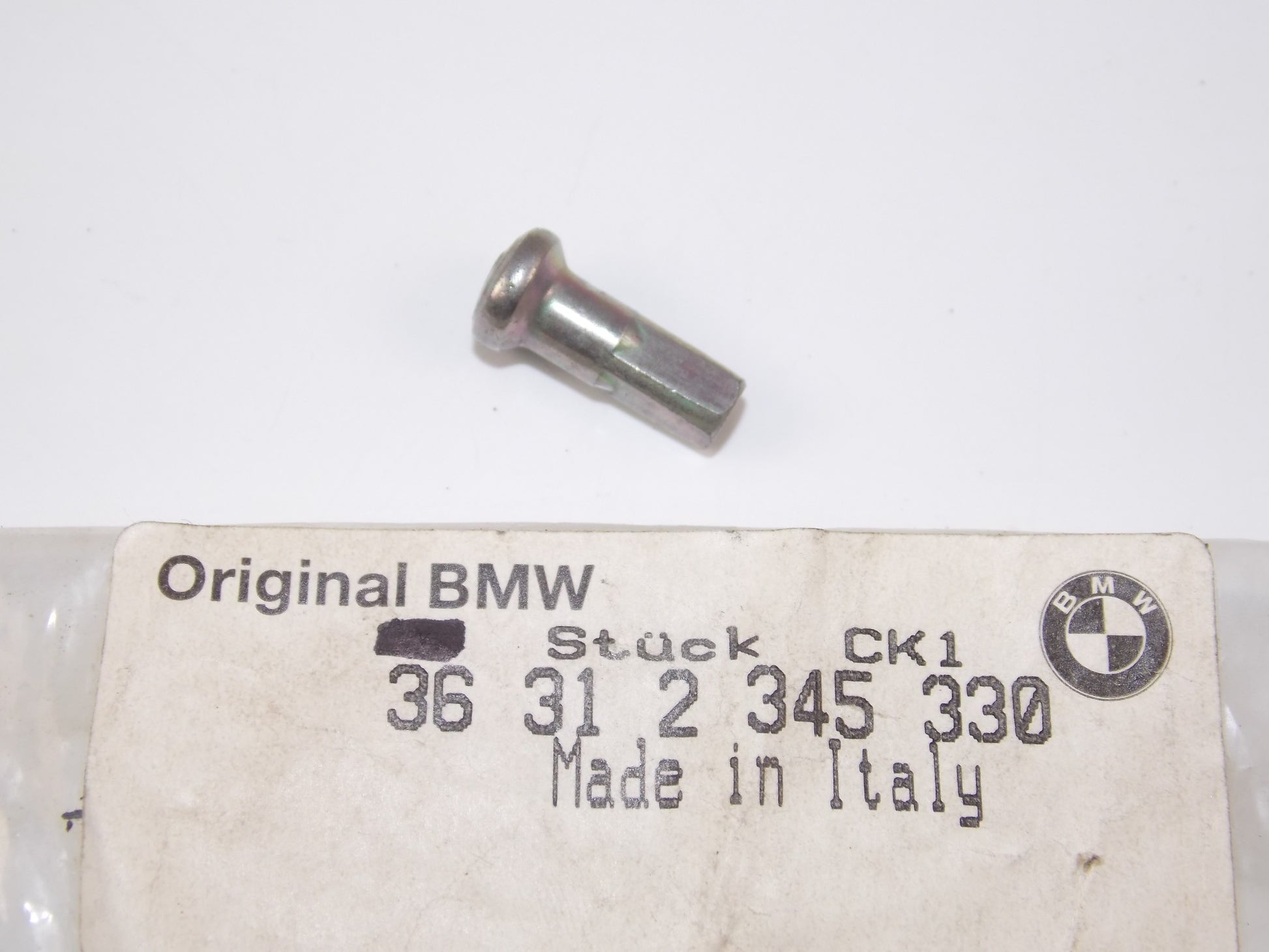 NOS OEM BMW 1997-2009 F650/G650 NIPPLE SPOKE WHEEL FRONT/REAR 36312345330 - MotoRaider
