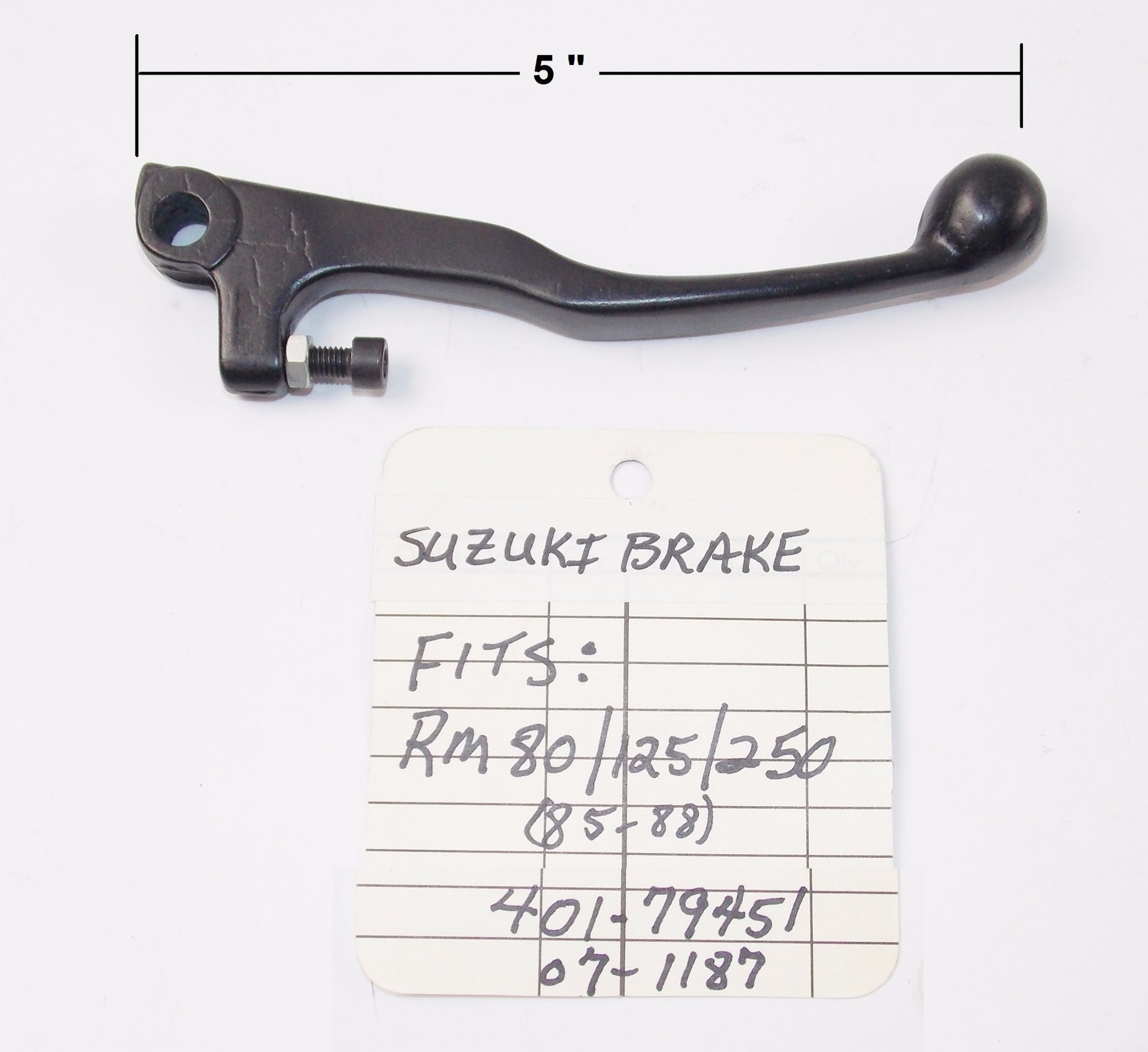 BIKE MASTER BRAKE LEVER SUZUKI 85-88 RM 80|125|250 LONG 5" 07-1187 | 401-79451 - MotoRaider