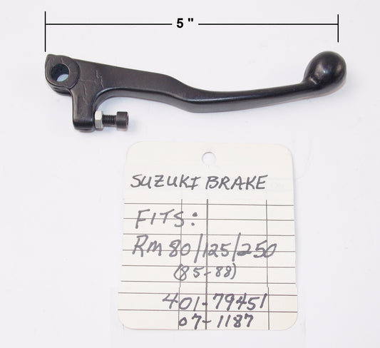 BIKE MASTER BRAKE LEVER SUZUKI 85-88 RM 80|125|250 LONG 5" 07-1187 | 401-79451 - MotoRaider