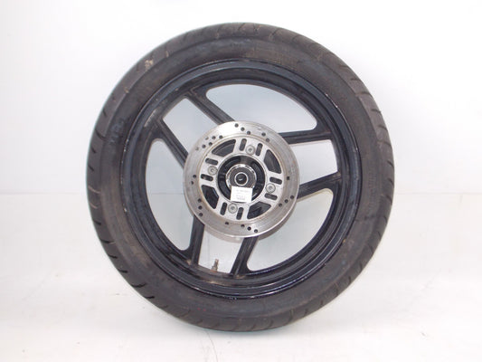 1984 KAWASAKI GPZ 750 BLACK 18" REAR WHEEL+ROTOR DISC BRAKE VINTAGE JAPAN - MotoRaider