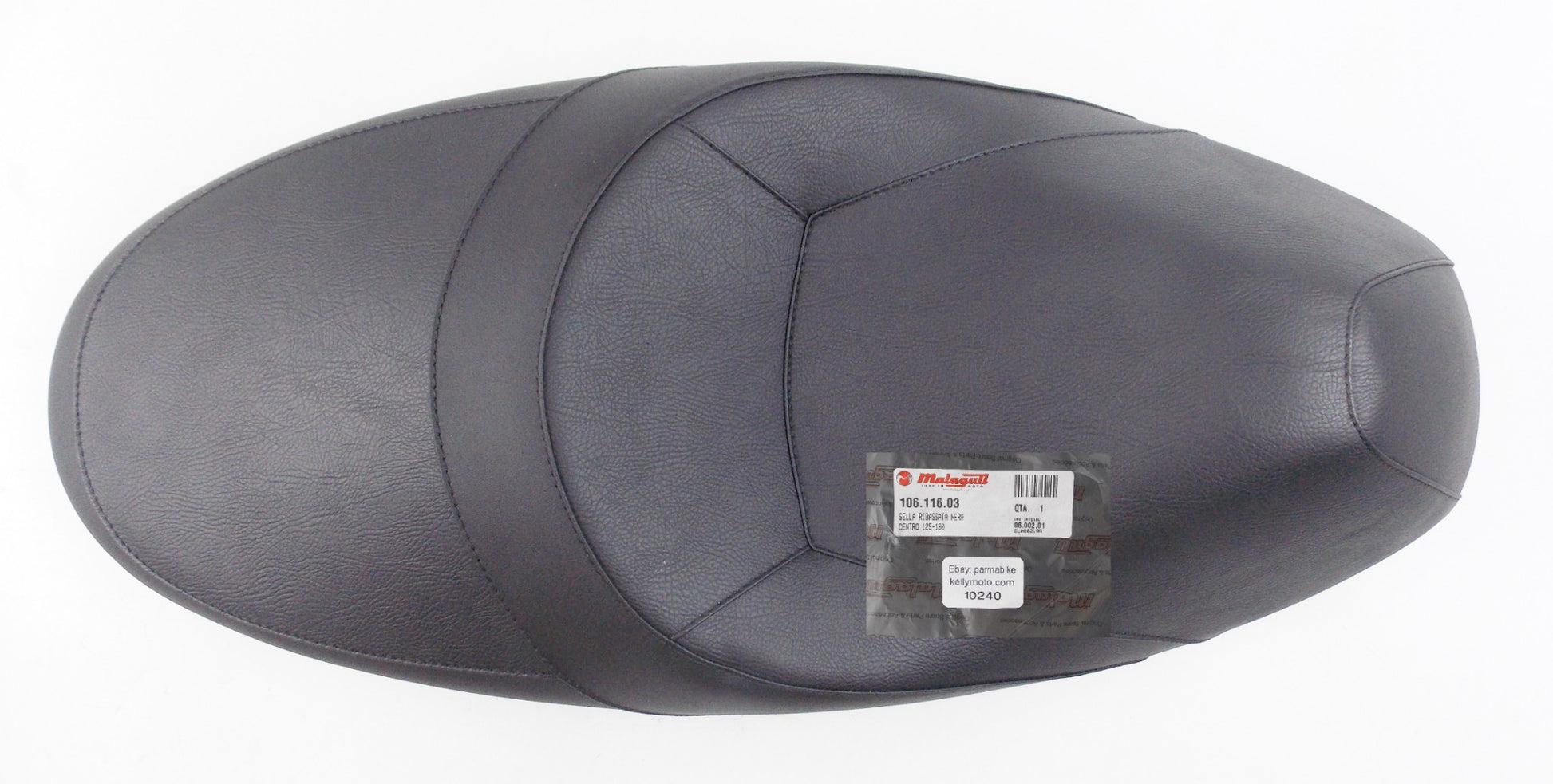 NOS OEM MALAGUTI SCOOTER CENTER 125 160 BLACK SADDLE SEAT LOWERED 106.116.03 - MotoRaider