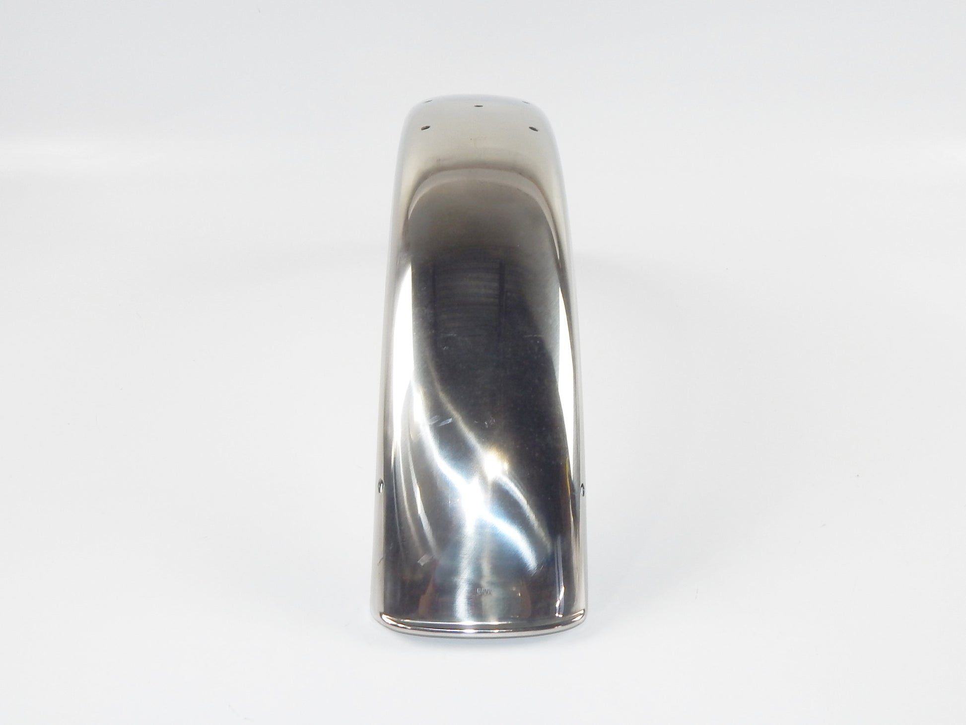VINTAGE ITALY MOTORCYCLE MUDGUARD FENDER STEEL CHROME L=34" PAIOLI GILERA DUCATI - MotoRaider