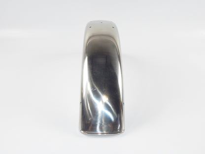 VINTAGE ITALY MOTORCYCLE MUDGUARD FENDER STEEL CHROME L=34" PAIOLI GILERA DUCATI - MotoRaider