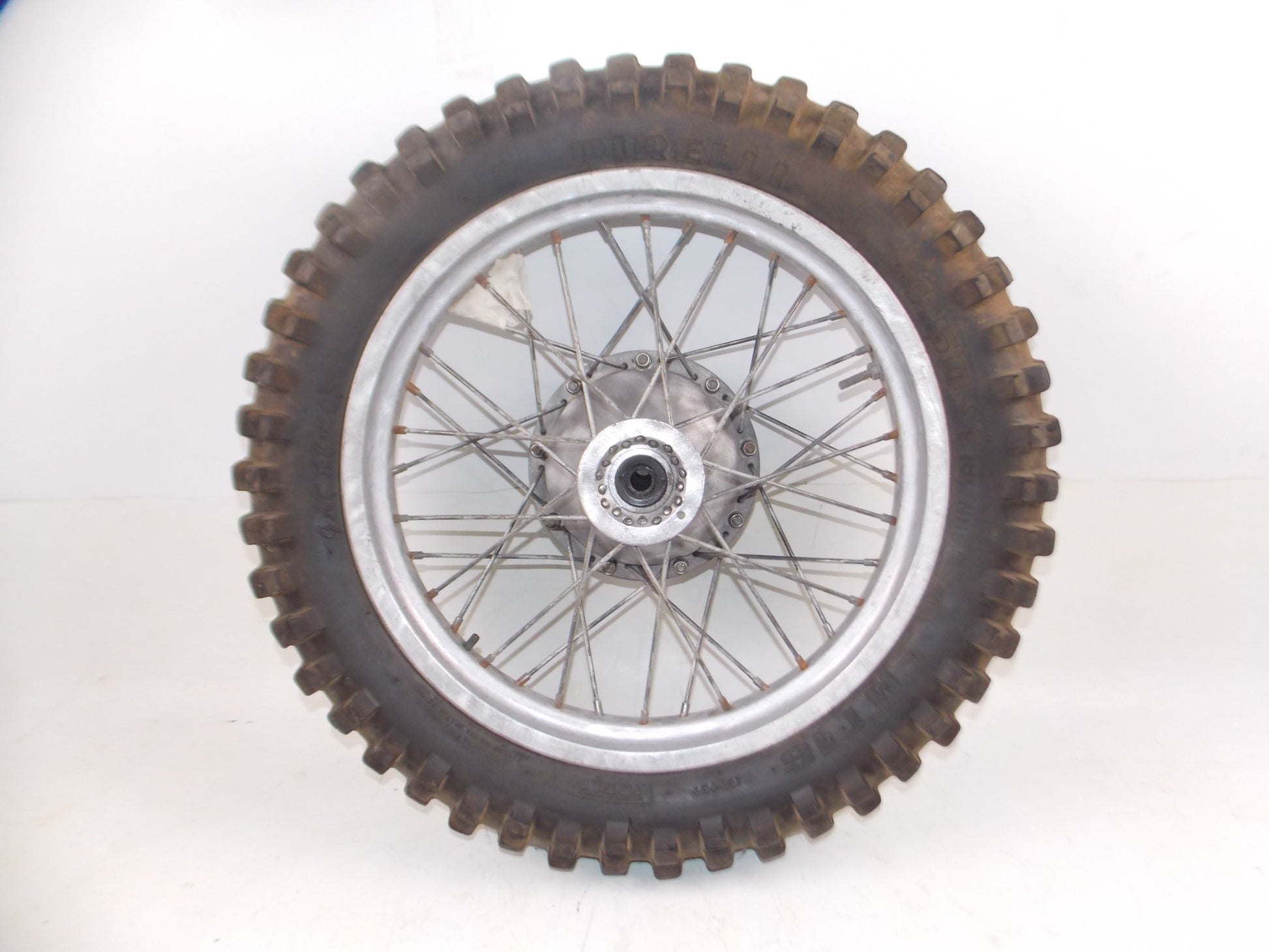 RIM 18" REAR WHEEL SPOKES TIRE RIM GRIMECA BETA CAGIVA VINTAGE ITALY - MotoRaider