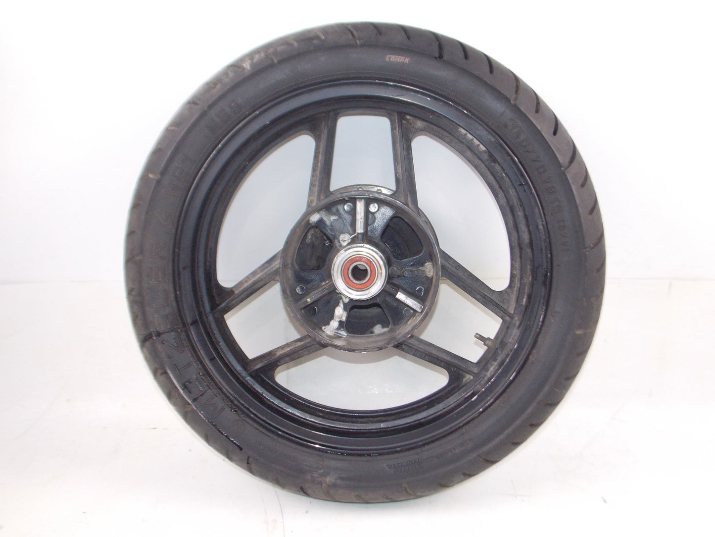 1984 KAWASAKI GPZ 750 BLACK 18" REAR WHEEL+ROTOR DISC BRAKE VINTAGE JAPAN - MotoRaider