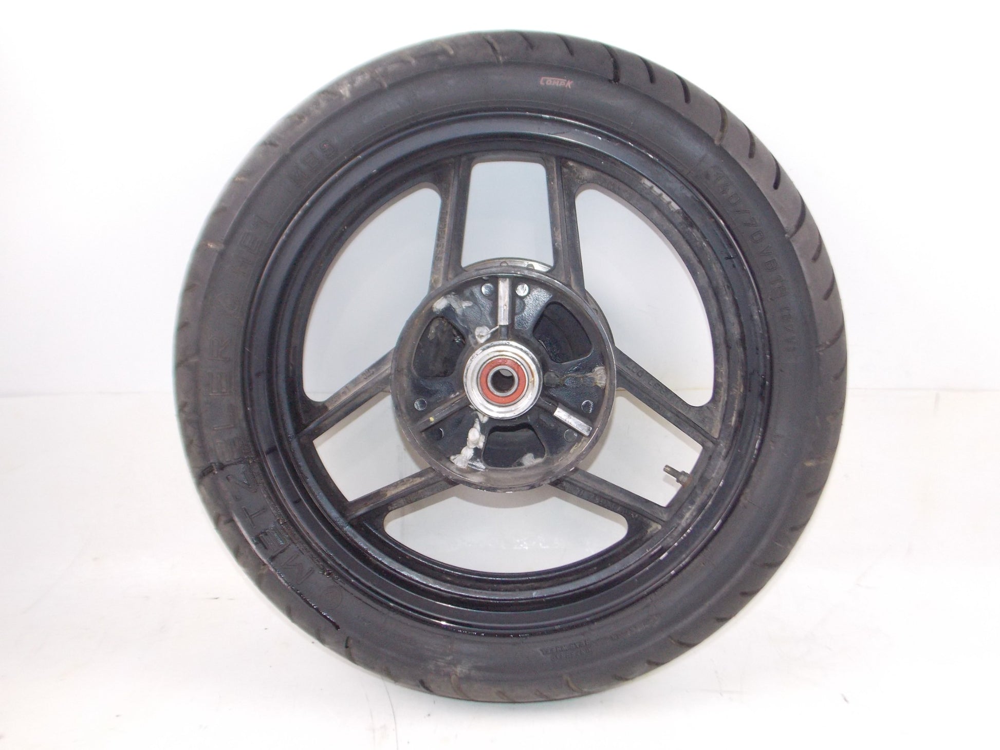 1984 KAWASAKI GPZ 750 BLACK 18" REAR WHEEL+ROTOR DISC BRAKE VINTAGE JAPAN - MotoRaider