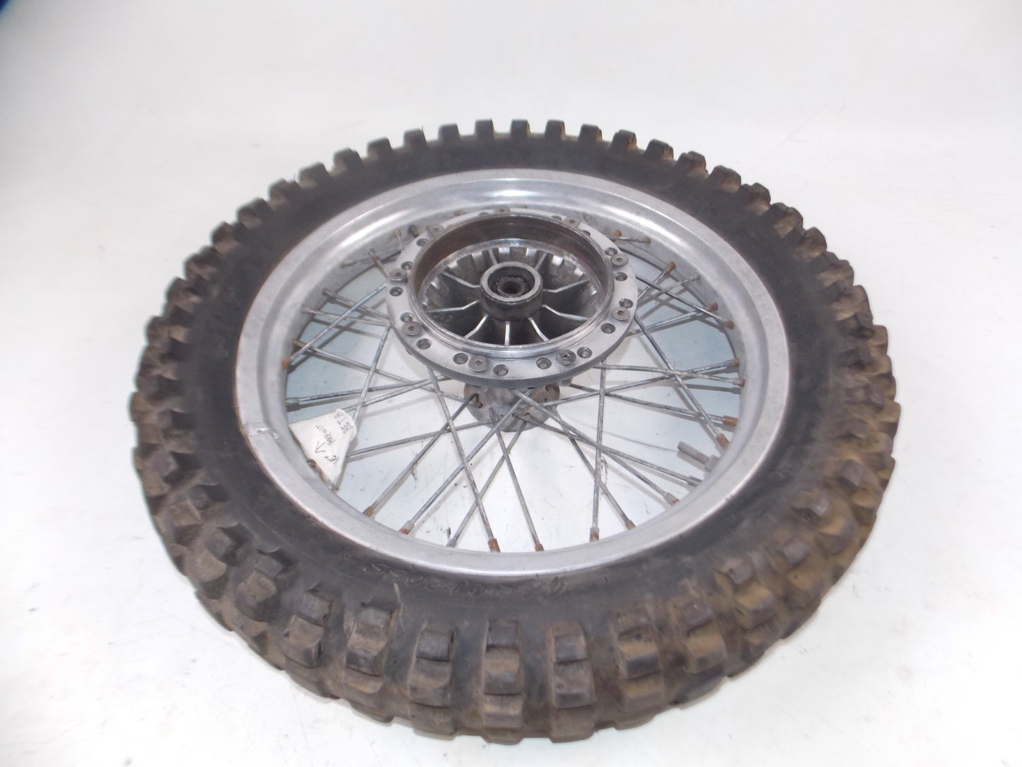 RIM 18" REAR WHEEL SPOKES TIRE RIM GRIMECA BETA CAGIVA VINTAGE ITALY - MotoRaider