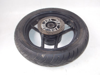 1984 KAWASAKI GPZ 750 BLACK 18" REAR WHEEL+ROTOR DISC BRAKE VINTAGE JAPAN - MotoRaider