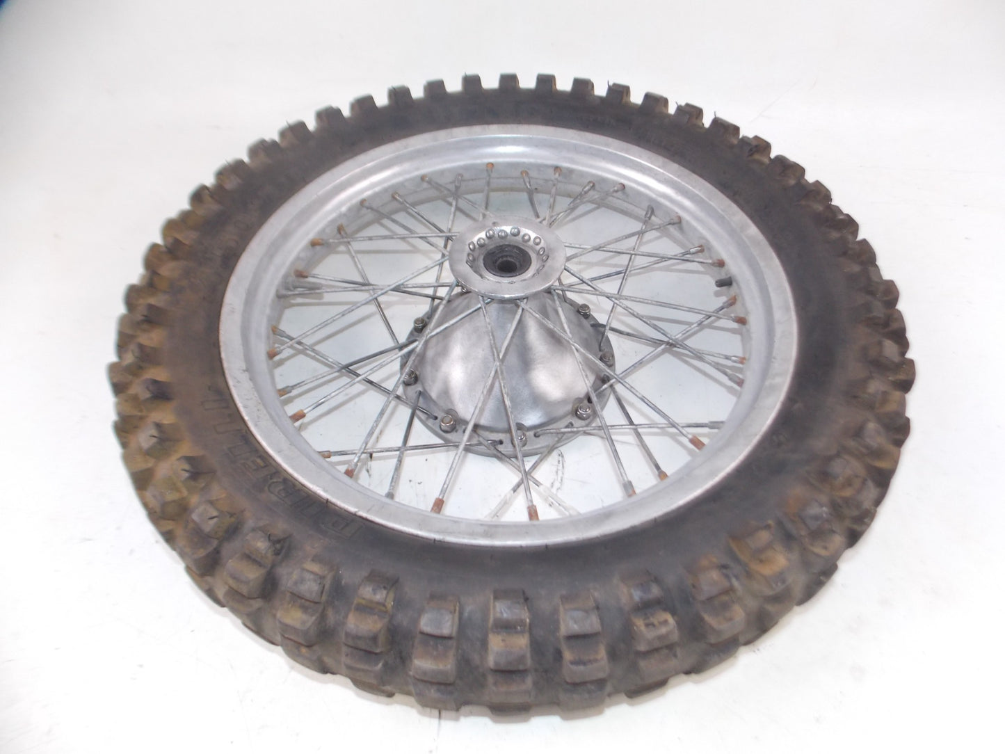RIM 18" REAR WHEEL SPOKES TIRE RIM GRIMECA BETA CAGIVA VINTAGE ITALY - MotoRaider