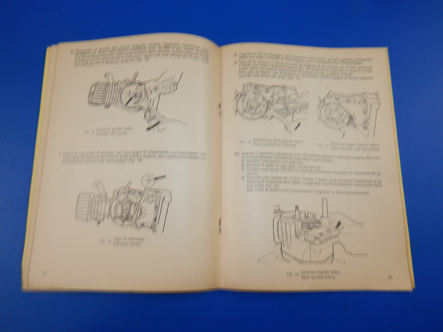 1983 MINARELLI MOTOR V1 G1 USE AND MAINTENANCE BOOK MANUAL ITALIAN ENGINE - MotoRaider