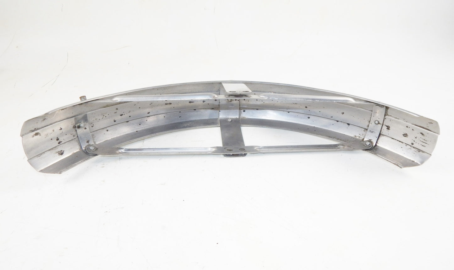 1970 GILERA 125 GIUBILEO STEEL MUD GUARD FRONT WHEEL FENDER WITH MOUNT BRACKETS - MotoRaider