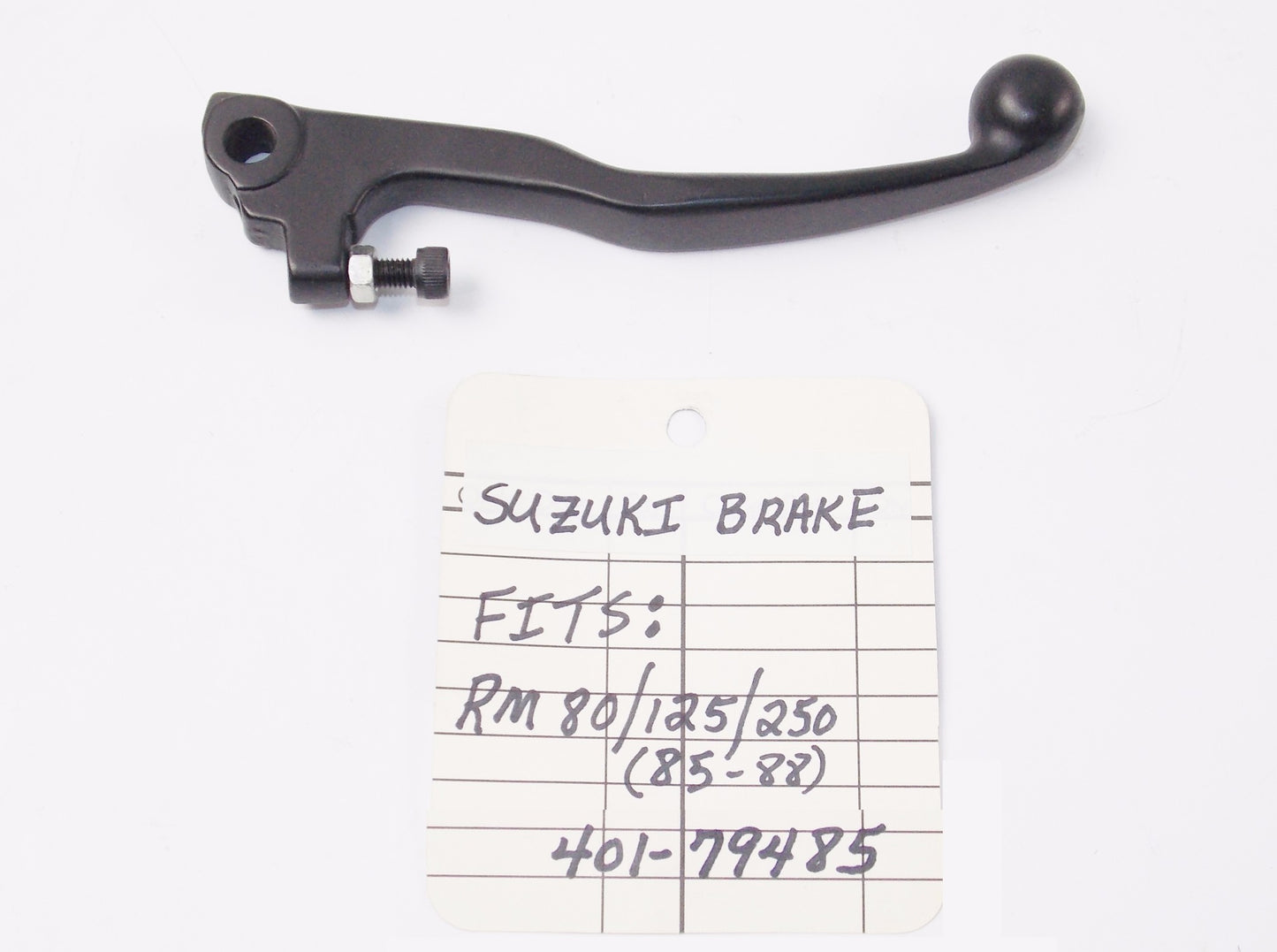 BRAKE LEVER RH SUZUKI ALUMINUM BLACK POWDERCOAT 85-88 RM 802550 401-79485 - MotoRaider