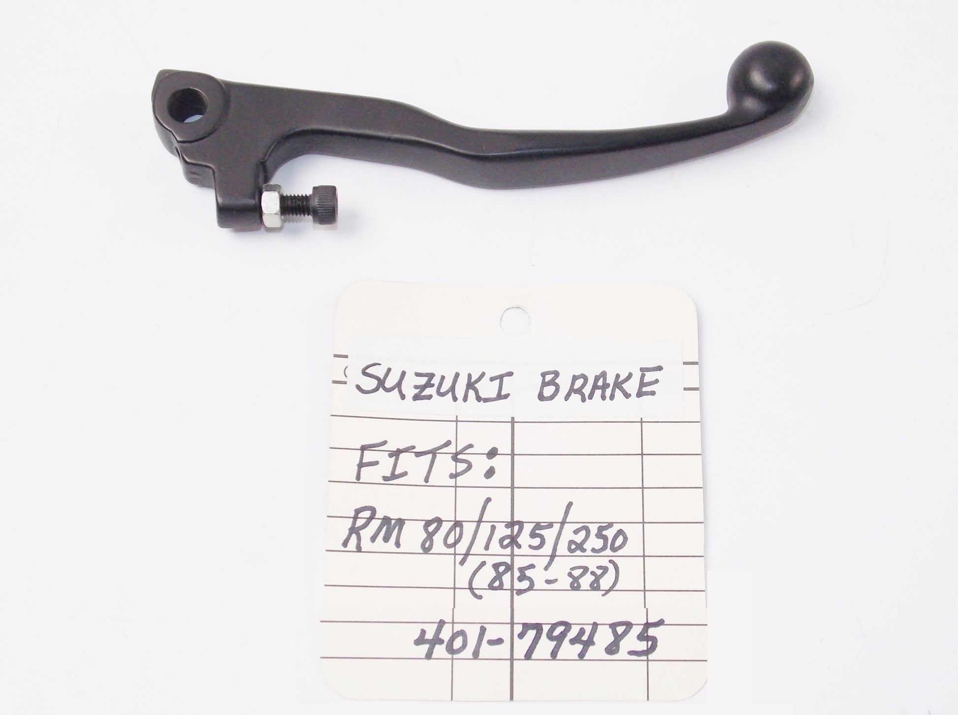 BRAKE LEVER RH SUZUKI ALUMINUM BLACK POWDERCOAT 85-88 RM 802550 401-79485 - MotoRaider