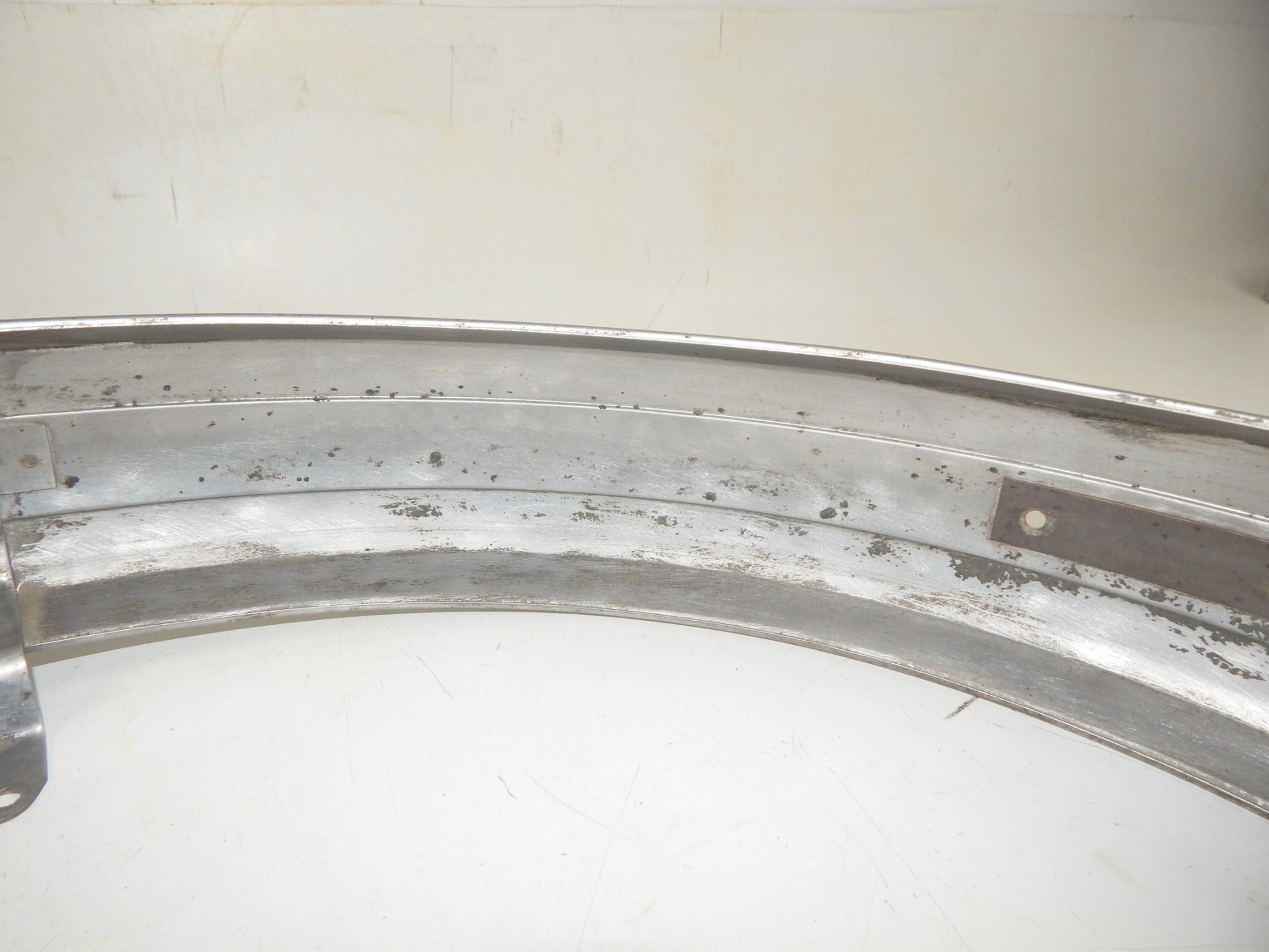 1970 GILERA 125 GIUBILEO STEEL MUD GUARD REAR FENDER VINTAGE ITALY - MotoRaider