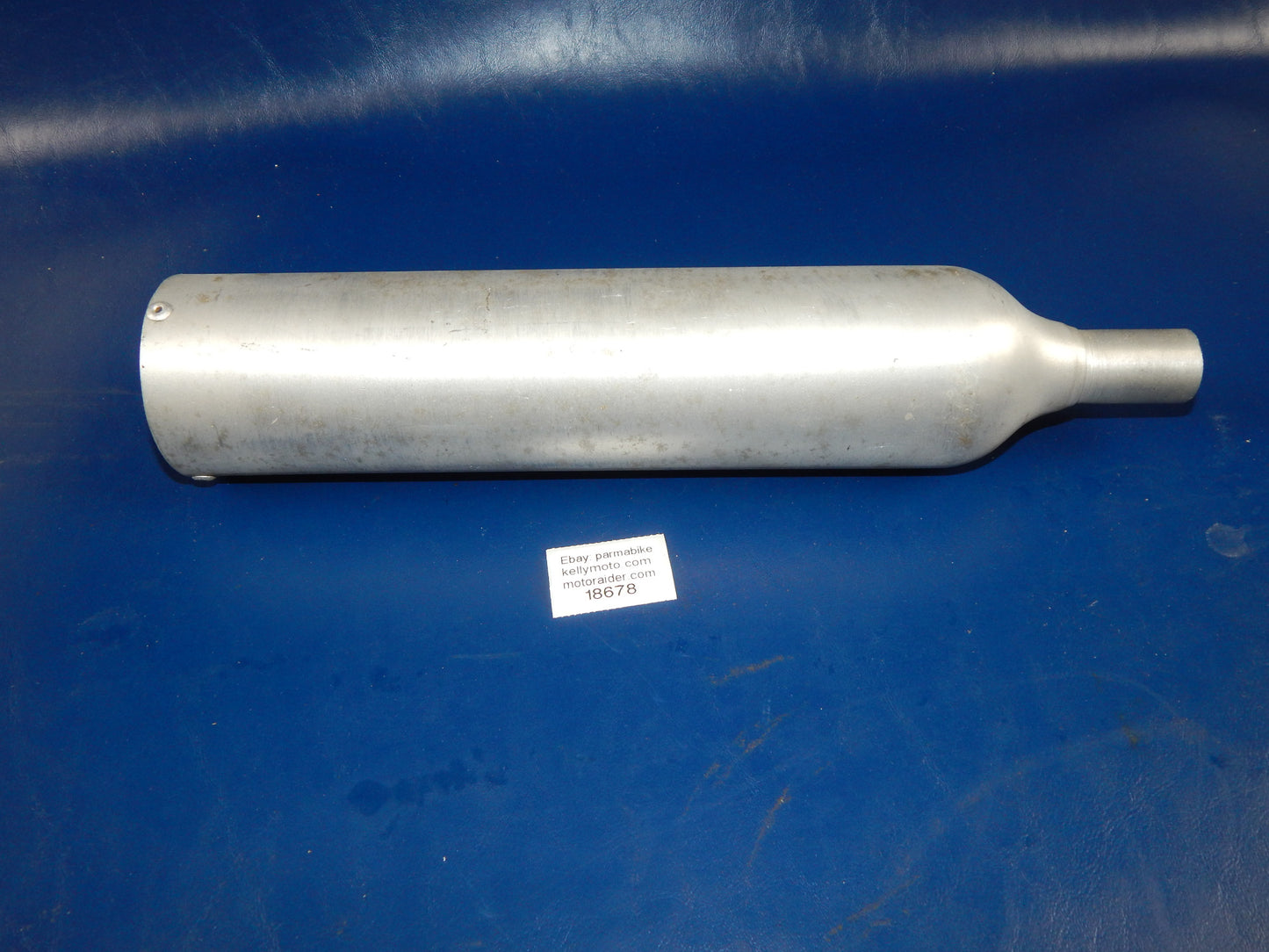 GIANNELLI ALUMINUM SILENCER L=355mm INLET D=22/26mm BODY D=72mm BETA CAGIVA - MotoRaider