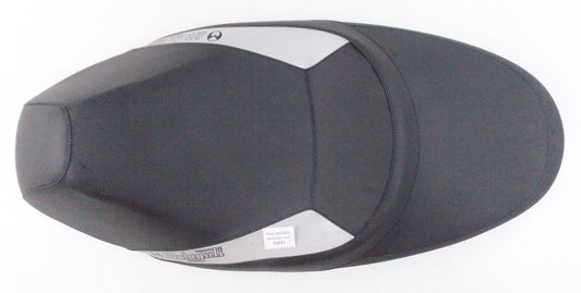 NOS OEM MALAGUTI CENTRO 125 160 BLACK/SILVER SADDLE SEAT LOWERED 106.116.03 - MotoRaider