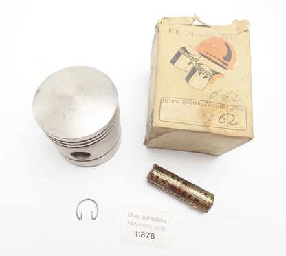 NOS DINAMIN PISTON+PIN+CLIP D=59.9 mm F.B. MONDIAL 160cc 4 STROKE MOTOR ENGINE - MotoRaider
