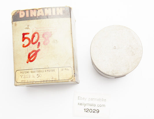 NOS DINAMIN PISTON + PIN DIAMETER 50.8 mm VESPA 50 cc - MotoRaider