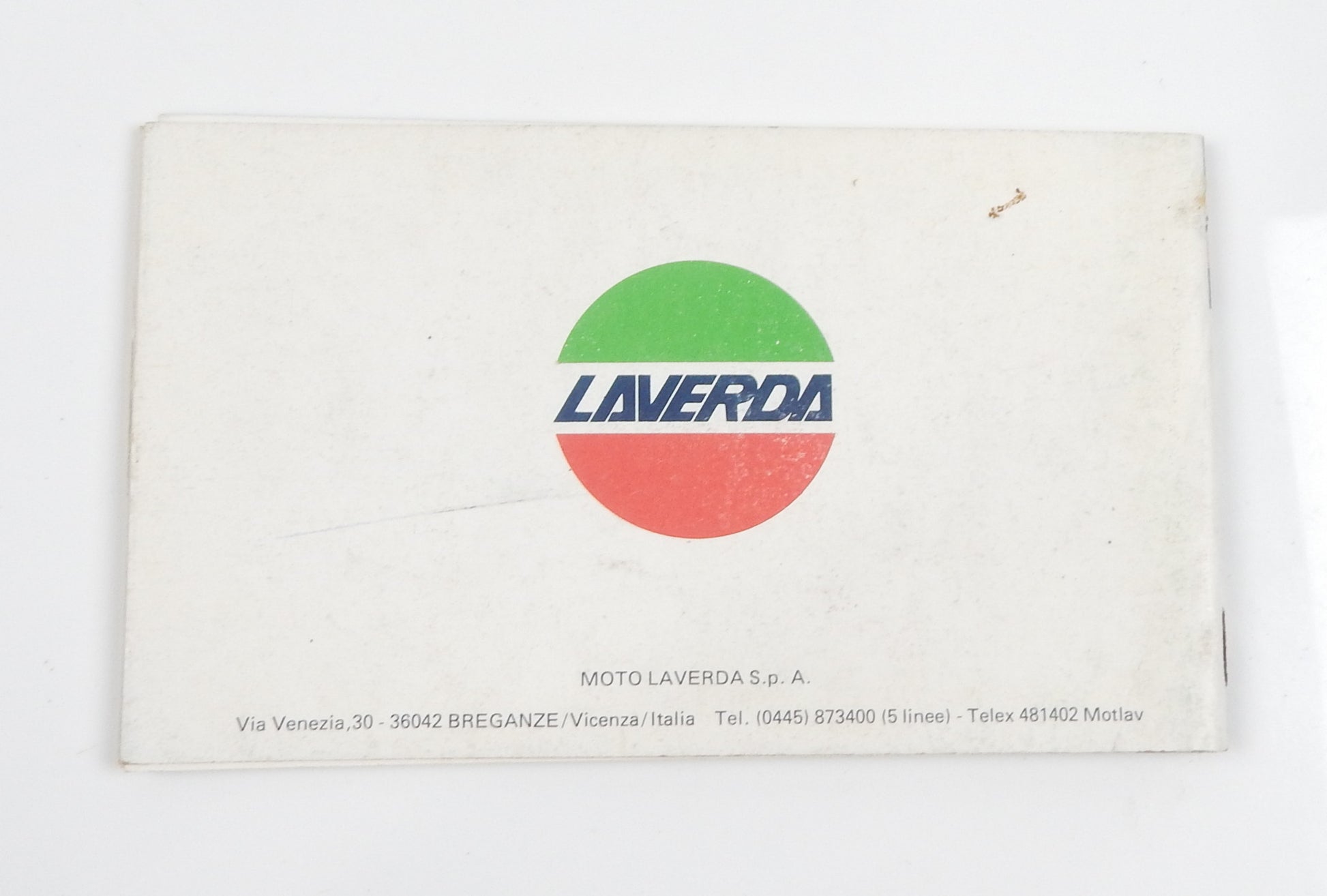 1980's ORIGINAL LAVERDA 125 LB SPORT USE MAINTENANCE OWNER MANUAL BOOK ITALIAN - MotoRaider