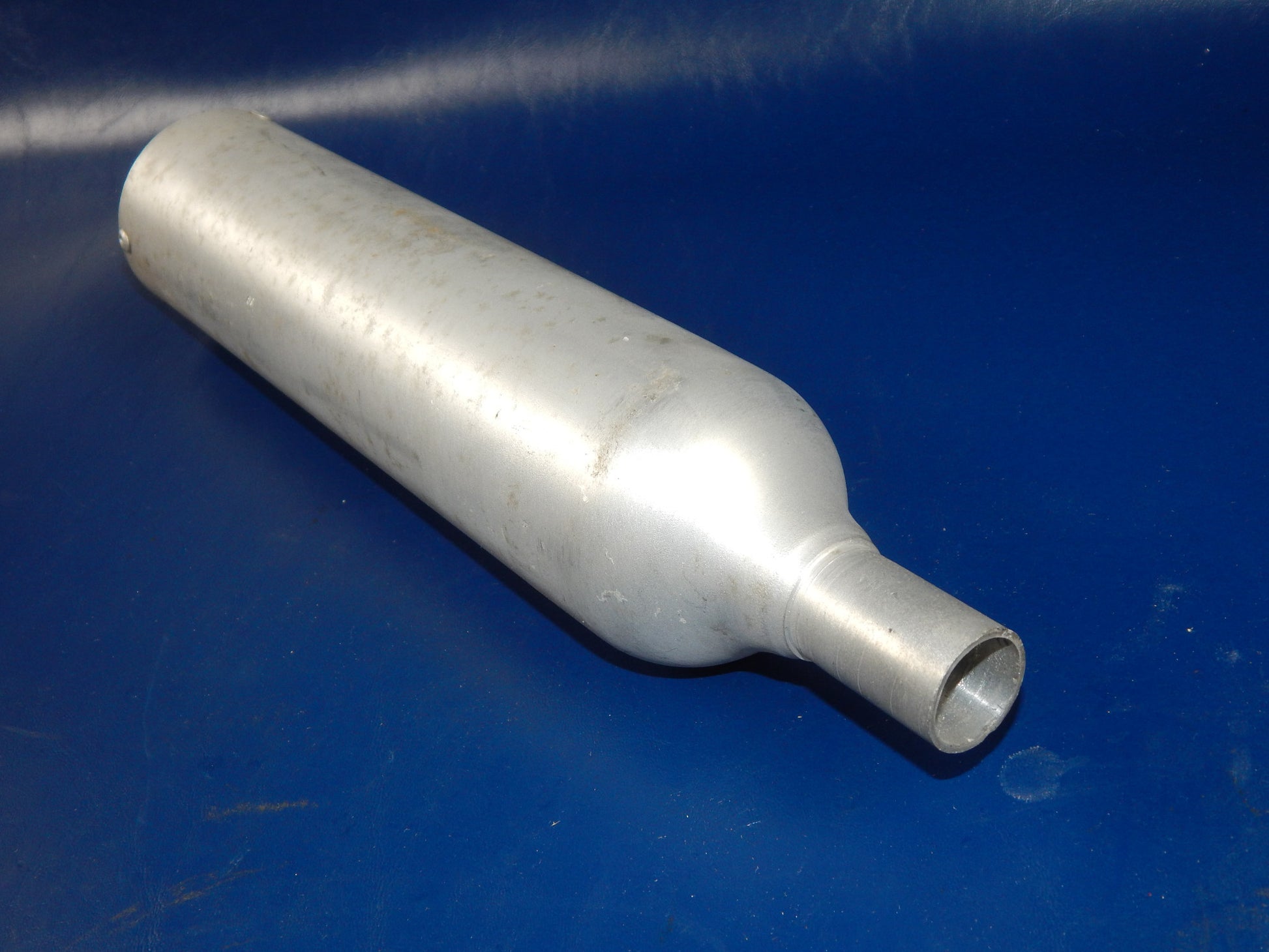 GIANNELLI ALUMINUM SILENCER L=355mm INLET D=22/26mm BODY D=72mm BETA CAGIVA - MotoRaider