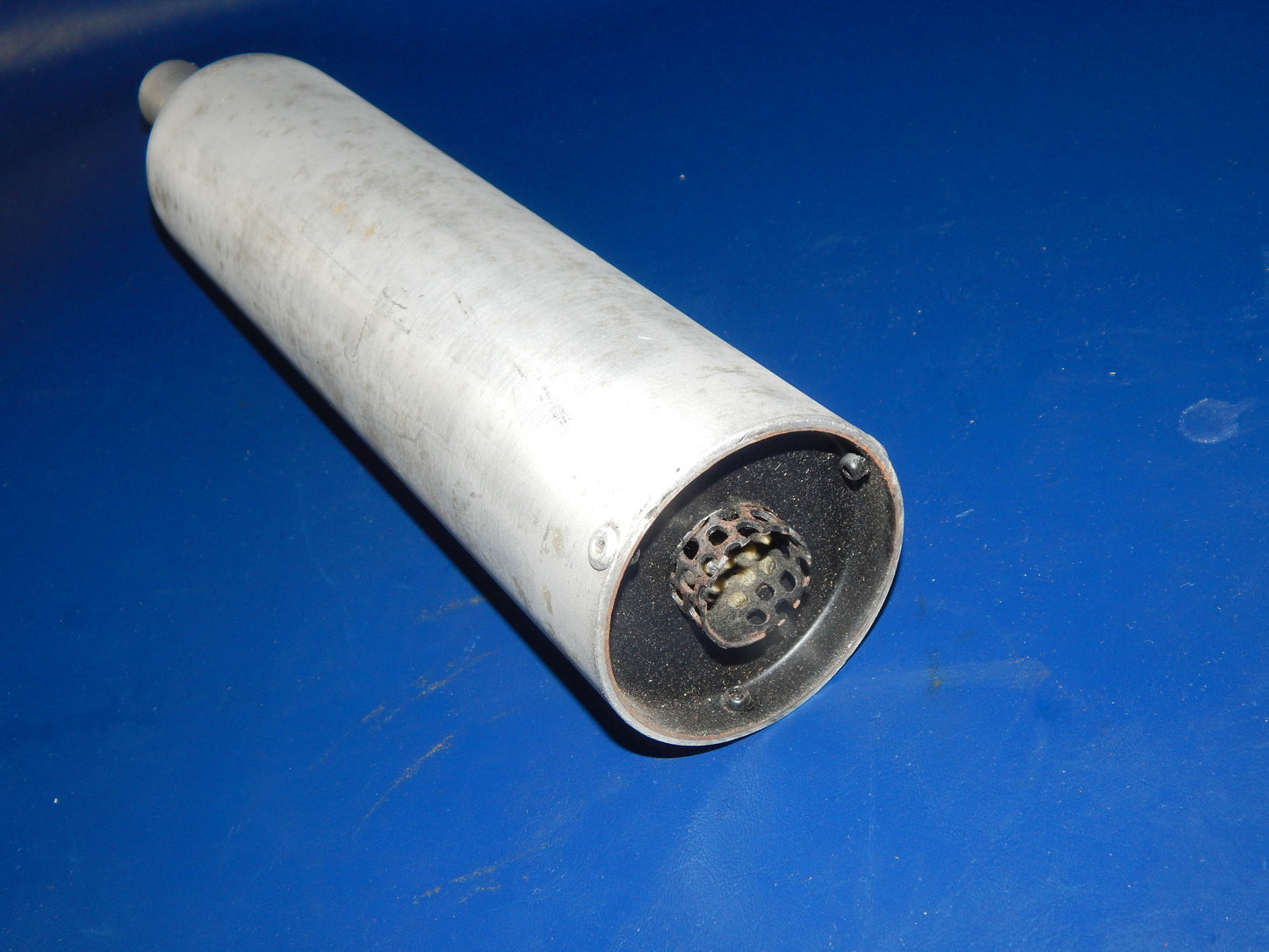 GIANNELLI ALUMINUM SILENCER L=355mm INLET D=22/26mm BODY D=72mm BETA CAGIVA - MotoRaider