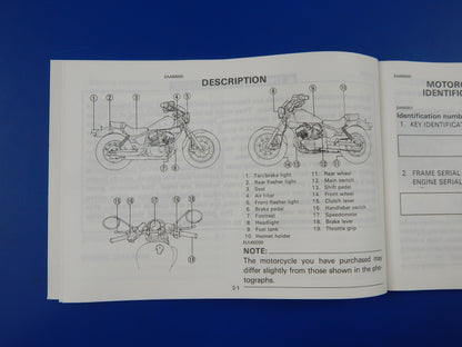 1990 YAMAHA XV1100 USER OWNER MANUAL BOOK 3LS-28199-W0 TWO LANGUAGE VINTAGE - MotoRaider