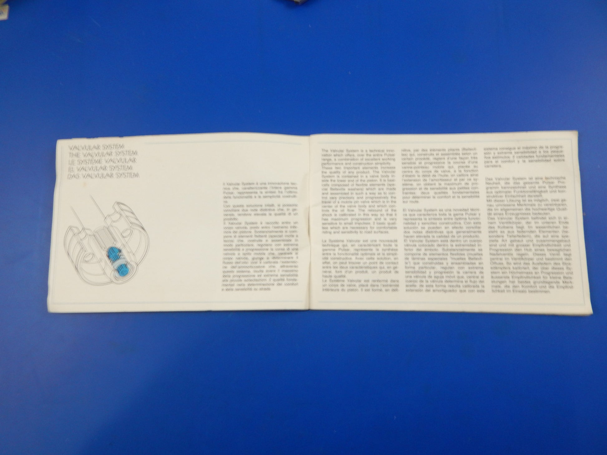 1982 MARZOCCHI PVS-3 MONOSHOCK USE AND MAINTENANCE BOOK MANUAL MULTI LANGUAGE - MotoRaider