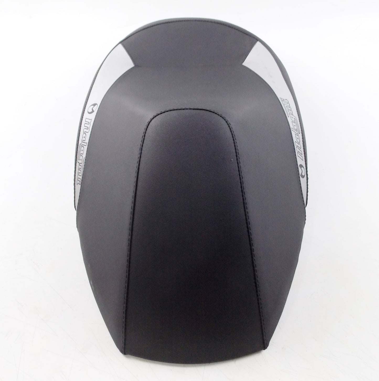 NOS OEM MALAGUTI CENTRO 125 160 BLACK/SILVER SADDLE SEAT LOWERED 106.116.03 - MotoRaider