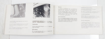 1980's ORIGINAL LAVERDA 125 LB SPORT USE MAINTENANCE OWNER MANUAL BOOK ITALIAN - MotoRaider