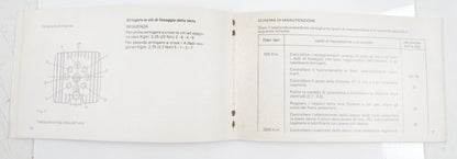 1980's ORIGINAL LAVERDA 125 LB SPORT USE MAINTENANCE OWNER MANUAL BOOK ITALIAN - MotoRaider