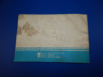 1982 MARZOCCHI PVS-3 MONOSHOCK USE AND MAINTENANCE BOOK MANUAL MULTI LANGUAGE - MotoRaider