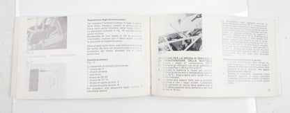1980's ORIGINAL LAVERDA 125 LB SPORT USE MAINTENANCE OWNER MANUAL BOOK ITALIAN - MotoRaider