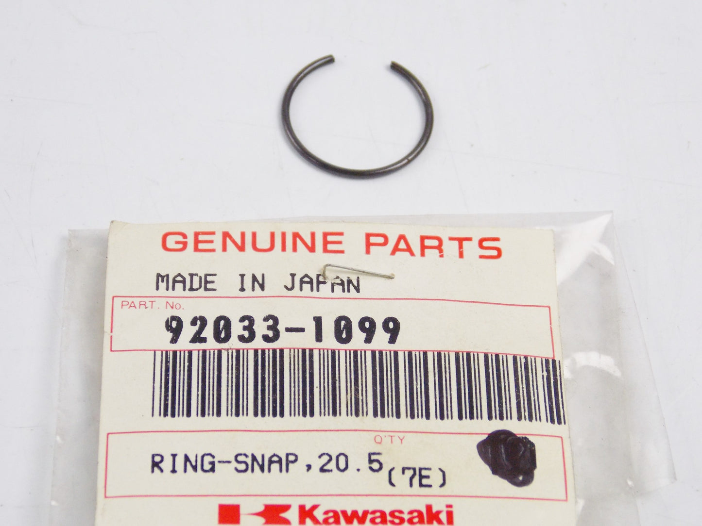 KAWASAKI 2015-2017 NINJA H2 Z800 2011 NINJA 1000 RING-SNAP 20.5X1.2 92033-1099 - MotoRaider