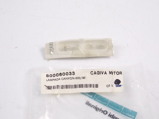 NOS OEM CAGIVA 1996 CANYON 600 BULB LIGHT (SET OF 2) 800060033 - MotoRaider