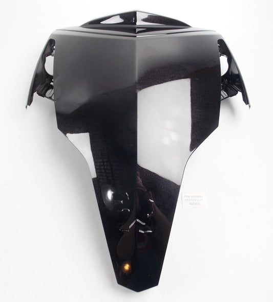 PEUGEOT GEOPOLIS 300/250 UPPER SHIELD BLACK FAIRING PANEL 768556NK | 1176855600 - MotoRaider