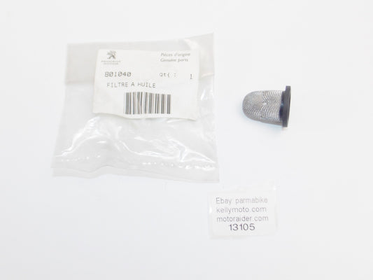 OEM PEUGEOT LXR 125 CRANKCASE COVER OIL FILTER # 801040 - MotoRaider