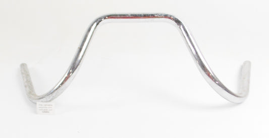MOTORCYCLE CHROME STEEL HANDLEBAR W=27 1/2" D=7/8" 22mm CUSTOM TOURING LAVERDA - MotoRaider