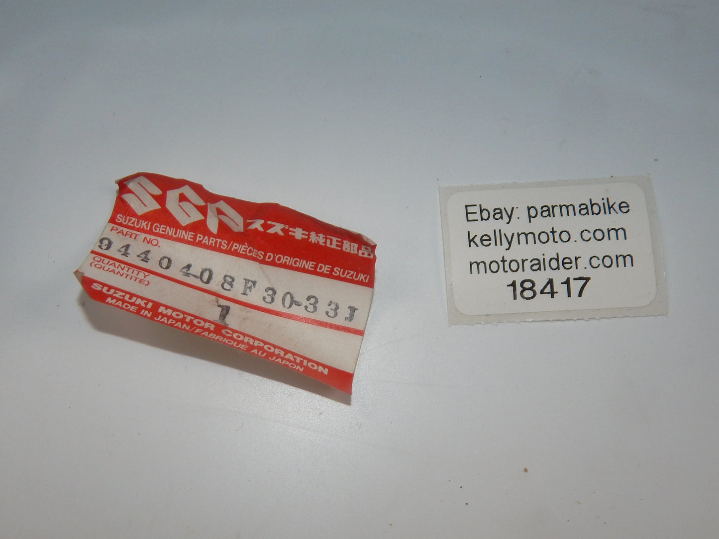 NOS 2000 SUZUKI GSX-750-F LEFT COWLING FARING PANEL BLACK 94404-08F30-33J - MotoRaider