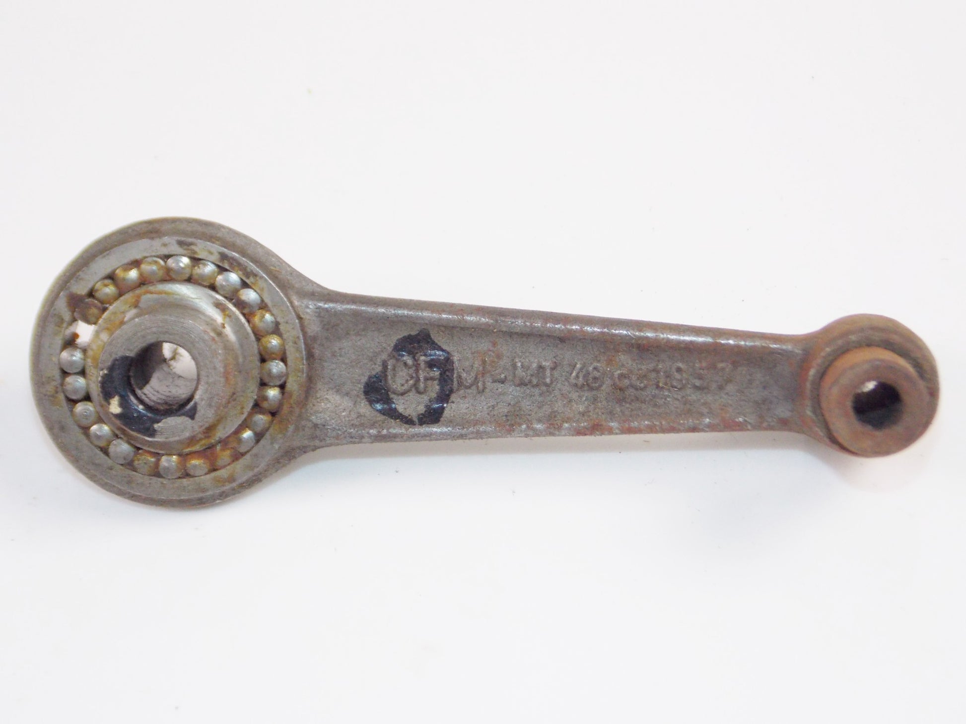 CFM CONNECTING ROD + PINS + BEARING MOTOM L 1956-1957 48cc OVERALL LENGTH 105mm - MotoRaider