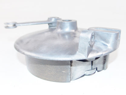 1972 MORINI CORSARO 125 FRONT WHEEL HUB BRAKE PLATE WITH SHOES+ACTUATOR LEVER - MotoRaider