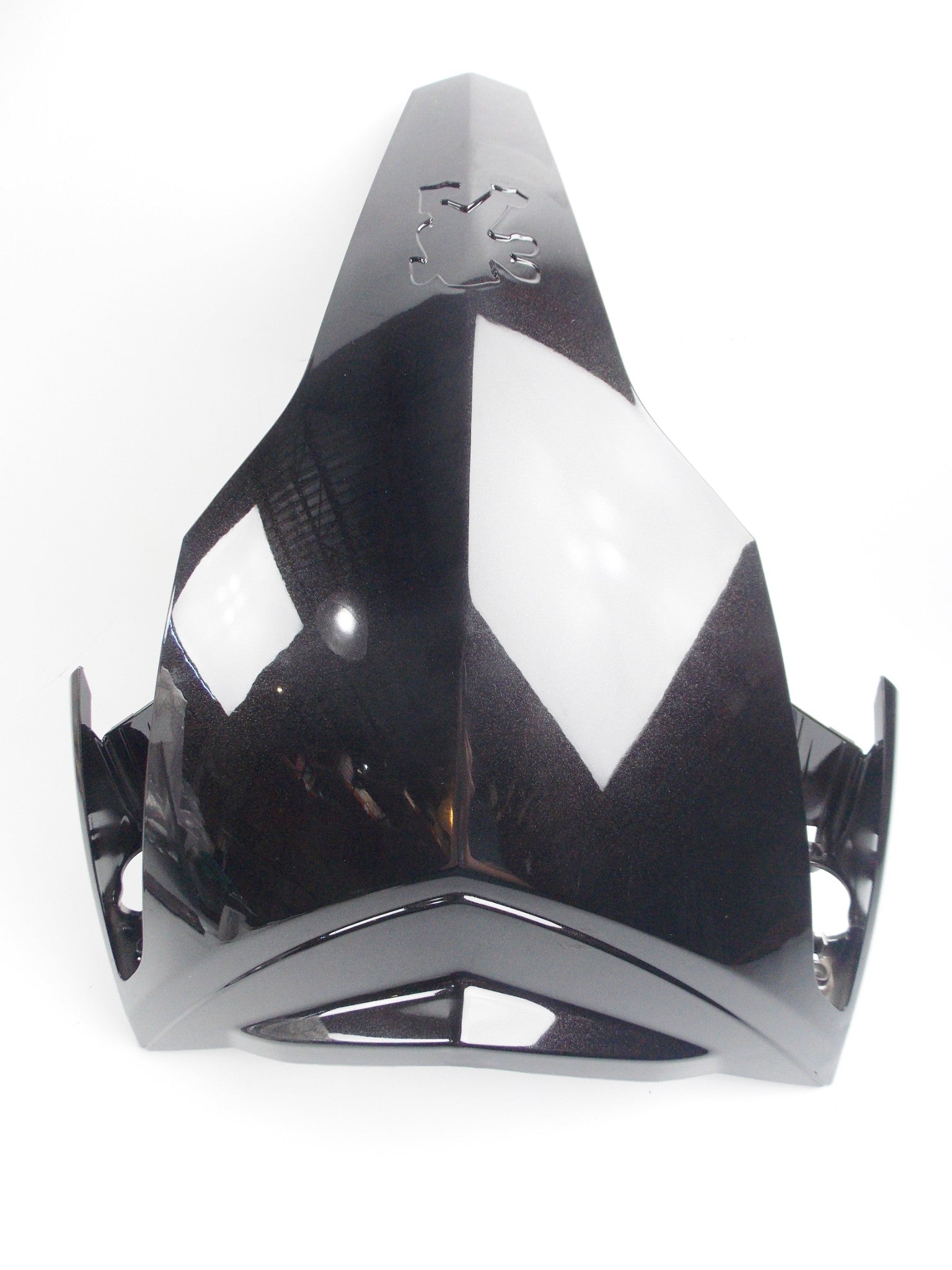 PEUGEOT GEOPOLIS 300/250 UPPER SHIELD BLACK FAIRING PANEL 768556NK | 1176855600 - MotoRaider