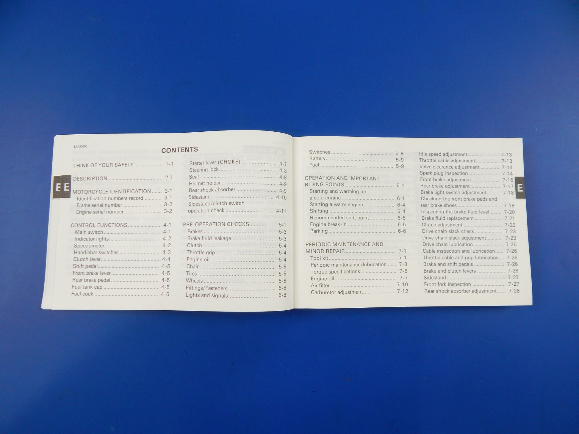 1991 YAMAHA XV240 XV250(L) USER OWNER MANUAL BOOK 3LS-28199-W1 MULTI LANGUAGE - MotoRaider